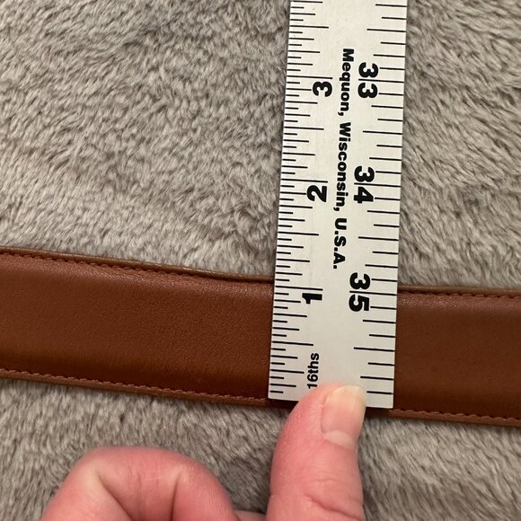 Coach Men's Brown Leather Belt Size 42 105 cm - Picture 7 of 7